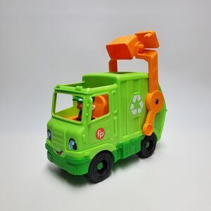 Fisher Price Little People Recycling Garbage Truck Toy with Music Sounds Mattel